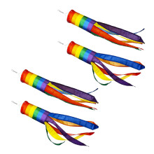 4 StüCk Windsack Bunte HäNgende Dekoration Windsack zum AufhäNgen Im Freien