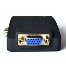 2X AV to VGA Adapter RCA VGA Converter PC RCA Composite S-Video AV Input to PC VGA LCD Output Converter Box