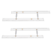 2X Marine Ruler Parallel Ruler Nautical Charts Parallel Ruler Mapping Points to Pull Parallel Ruler 450MM