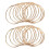 Pacote de 20 Polegadas de Ouro Dream Catcher Metal Rings Hoops Macrame Ring para Dreamcatchers e Artesanato 1