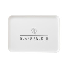 Plateau à rouler végétal, style nordique pour une touche d'élégance, compatible micro-ondes et réfrigérateur, 1 pièce, blanc, idéal pour les