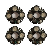 4X 3 Array IR Led Spot Light Infrared 3X IR LED Board for CCTV Cameras Night Vision (53mm Diameter)