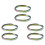 6st Flow Ring Magic Armband Leksak Metall Fäst Flow Ringar Magic Hand Toy(Rainbow) 1