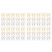 120Pcs Stainless Steel French Earring Hooks Leverback Ear Wires Hypoallergenic Pendant Clasp for DIY Jewelry Making