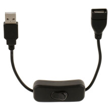 USB A Male to Female Extension Cable with / Off