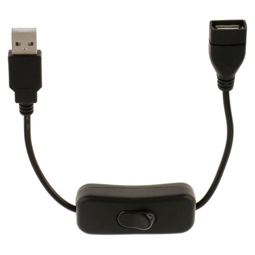USB A Male to Female Extension Cable with   / Off