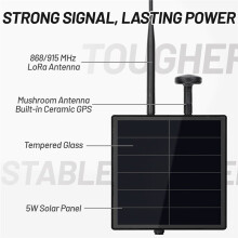 Ripetitore Solare D5L Meshtastic LoRa Node Heltec WiFi LoRa 32 V4 Mesh Network con Modulo GPS/Batteria per Meshcore 868 MHz