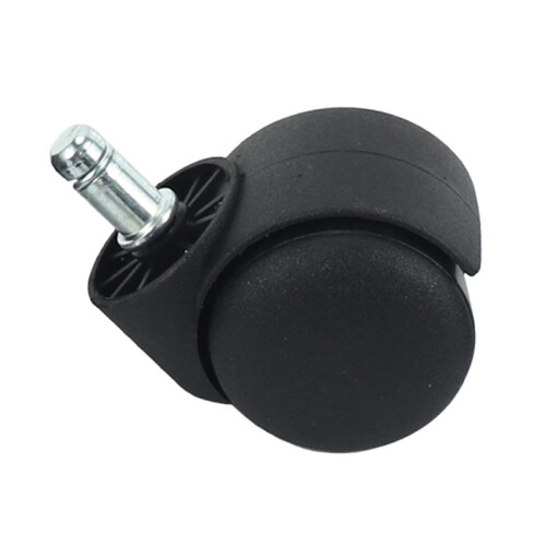 50mm Roues de Roulettes de Chaise de Bureau - Ensemble de 20 - Noir