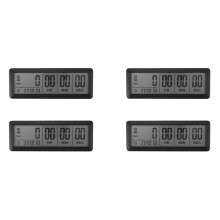 4X Digital Countdown Days Timer Clock - 999 Days Count Down Clock Timer for Graduation Lab Kitchen (Black)