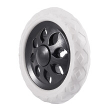4X Noir Blanc Noyau Plastique Mousse Chariot pour Achats Roulettes Panier Roue
