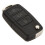 2X 3 Button Replacement Keyless Entry Remote Car Flip Key Shell Fob Case for  Beetle 2