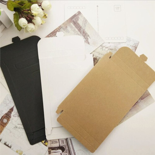 50 Envelopes de Papel 10,8x15,5cm para Negócios, Presentes e Armazenamento de Documentos B 2