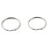 300 Pcs 20mm Outside Dia Universal Split Key Rings Keychain Holders 4