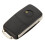 2X 3 Button Replacement Keyless Entry Remote Car Flip Key Shell Fob Case for  Beetle 8