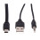 4pcs 3.5mm Aux USB2.0 Male  5 Pin USB Portable Speaker Audio Cable 2