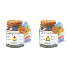 2X Bible Verses in A Jar,Read Me When Bible Verses Jar Glass Scripture Prayer Jar with Coloring C