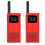 2X Compatible with  Walkie Talkie 2S Protective Case Silicone Cover Interphone Protective Shell Anti-Drop Accessories,Red 1