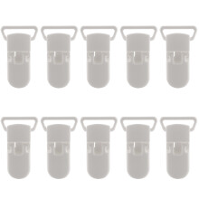 10Pcs Baby Kids Clips de Chupete de PláStico en Forma de Chupete Chupete Dummy Style Badge Holder