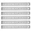 6pcs 15cm 6 Inch Stainless Metal Ruler Measuring Tool 1