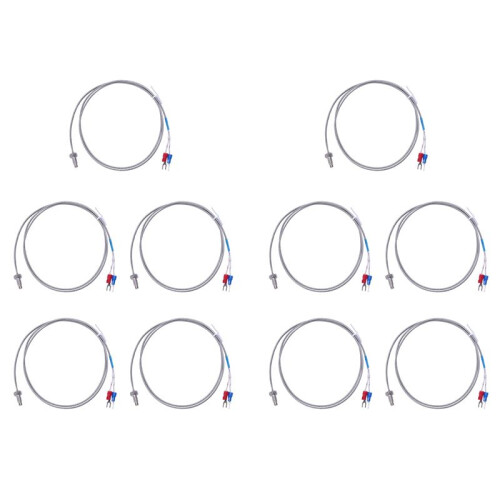 10pcs 3.3Ft K Type Thermocouple Temperature Controller 0-400C Sensor Probe