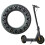 Pneus SóLidos de Borracha 2X 10 Polegadas para  Max G30 Scooter EléTrico Honeycomb Amortecedor de Amortecimento Pneu Preto 4