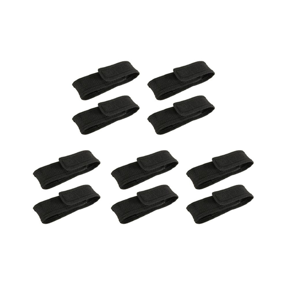 10Pcs 13Cm Black Nylon Holster Holder Belt Pouch Case Bag For Led Flashlight Torch 4711307581210