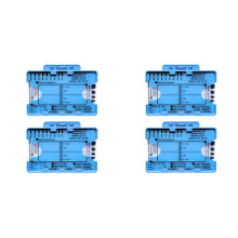 4 Peças ECG 7 Step Ruler, ECG 7 Step Ruler para Interpretação de ECG/EKG, ECG Ruler, Portable ECG Assessment Tool EKG Card