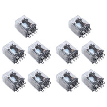 10X JQX-13F LY2 AC 24V Spoel 8-Pins DPDT LED Elektromagnetisch Relais