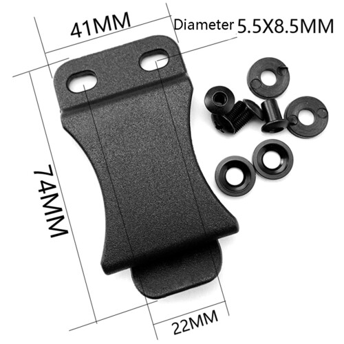 20 PeçAs Quick Clips para Cintos de 1,5 Polegadas para Kydex Belt Clip Loop com PeçAs de Ferramenta de AplicaçõEs de Parafusos 1