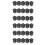 30 Pcs SPST Black Button /Off Round Rocker  AC 6A/125V 3A/250V 1