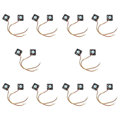 20 Pcs 3 Pin 40mm Square PC Computer Cooling Fan  12V Black