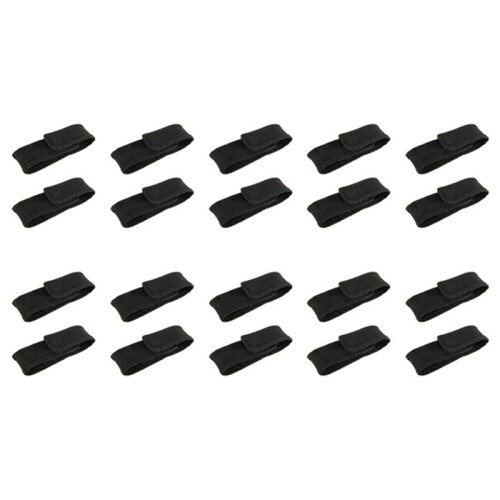 20 X Bolsa 13cm Nilon Negro para LED Linterna