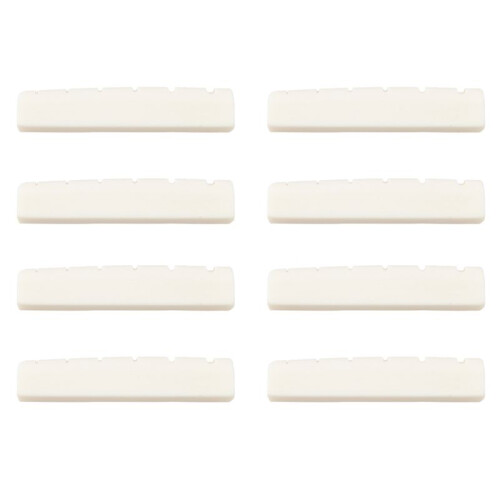 8X Guitar Guitar Bridge Ivory Bone Bone Nut Saddle Acoustic Bridge Saddle