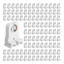 Lot de 100 Douilles LED Non Shuntées pour Tubes Fluorescents T8, T10 et T12.