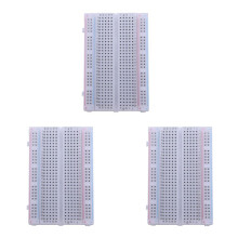 3X Steckbrett Breadboard Experimentierboard Steckplatine 400 Kontakte
