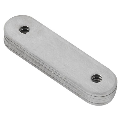 60mm x 16mm Straight Repair Joining Mending Flat Plate Bracket 20Pcs 2