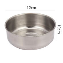 6-Pack Bird Feeding Cups with Clamp Stainless Steel Food Water Bowls Dish Feeder for Cockatiel, Conure, Budgies