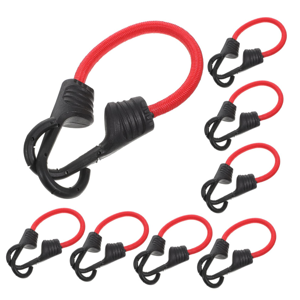 10Pcs Elastic Luggage Straps With Hooks For Motorcycles And Bikes, Heavy Duty Adjustable Bungee Cords For Securing Cargo 9771547467380