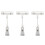 3pcs 6.5 Inch Height Transparent Plastic Double Clips Adjustable  Sign Card Display Holder 1