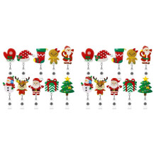 20X Christmas Badge Reel Badge Holder,for Nurse Teacher Doctor Women Men Office Stocking Stuffer Ornament Gifts