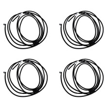 4X Windshield Glass Spray Washer Sprayer Nozzle Hose Pipe for B7 B8 CC 6 MK6 A3 8P A4