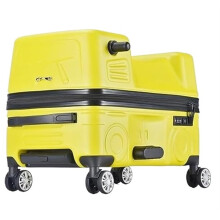 Yellow 20 Inch Carry On Luggage Hard Shell Suitcase with Wheels, Lightweight for Easy Travel