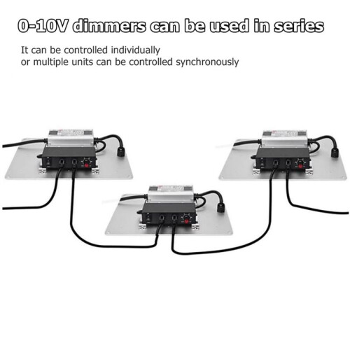 5X  0-10V Dimmer  Seriesable Sync Controller Rotary /Off for 0/1-10V Dimmable LED Drivers Electronic Ballasts 2