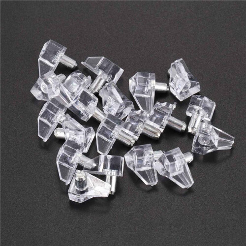 5 mm Pin Shelf Support Shelf Studs Strong Support 80 Pcs, Transparent 1