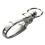 50 Pcs D Swivel Trigger Clips Hooks Metal Key Ring Lobster Clasps 3