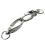50 Pcs D Swivel Trigger Clips Hooks Metal Key Ring Lobster Clasps 4