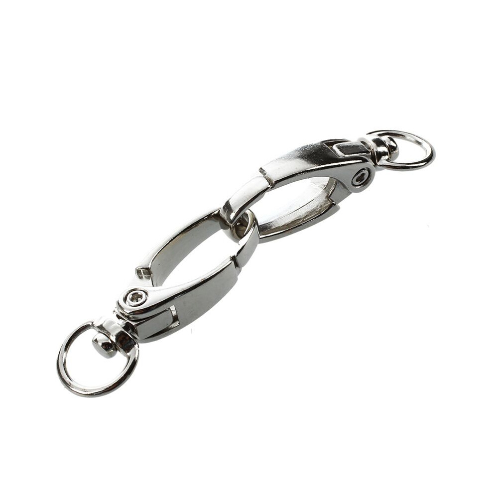 50 Pcs D Swivel Trigger Clips Hooks Metal Key Ring Lobster Clasps 4762428406821