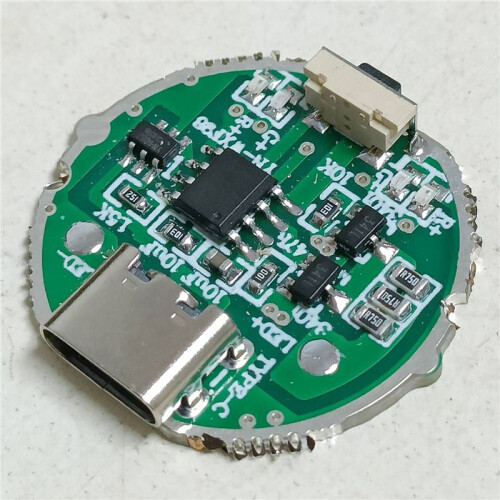 2X Side Press Strong Light Flashlight Driver Board  Circuit Board USB Interface Circuit Board DIY Accessories 10W 1