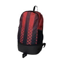 Large Soccer Backpack and Multipurpose Gym Duffel Bag with Ball Holder, Breathable Burgundy Black