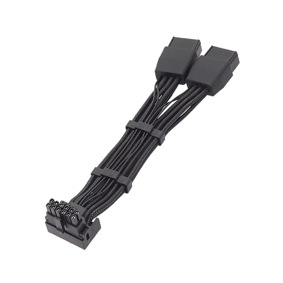 New Gpu Rtx4090 Rtx4080 Series 16Awg 2X8pin Pci-E To 16Pin (12+4) Pci-E 5.0 12Vhpwr Connector 90-Degree Elbow 2X8pla 6032079635122